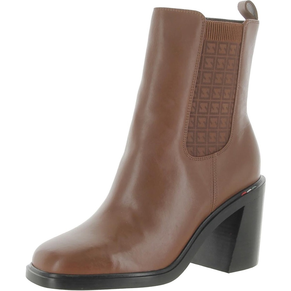 SARTO By Franco Sarto Brown Leather Ankle Boots